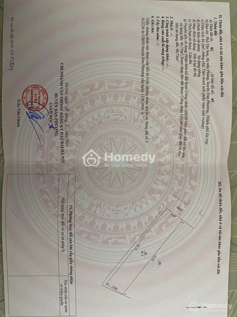 Bán Nhà 81,5M2 Sổ Đỏ Khu Tập Thể Cán Bộ Huyện Đan Phượng, Quốc Lộ 32 , Cách Vành Đai 4 Khoảng 300M