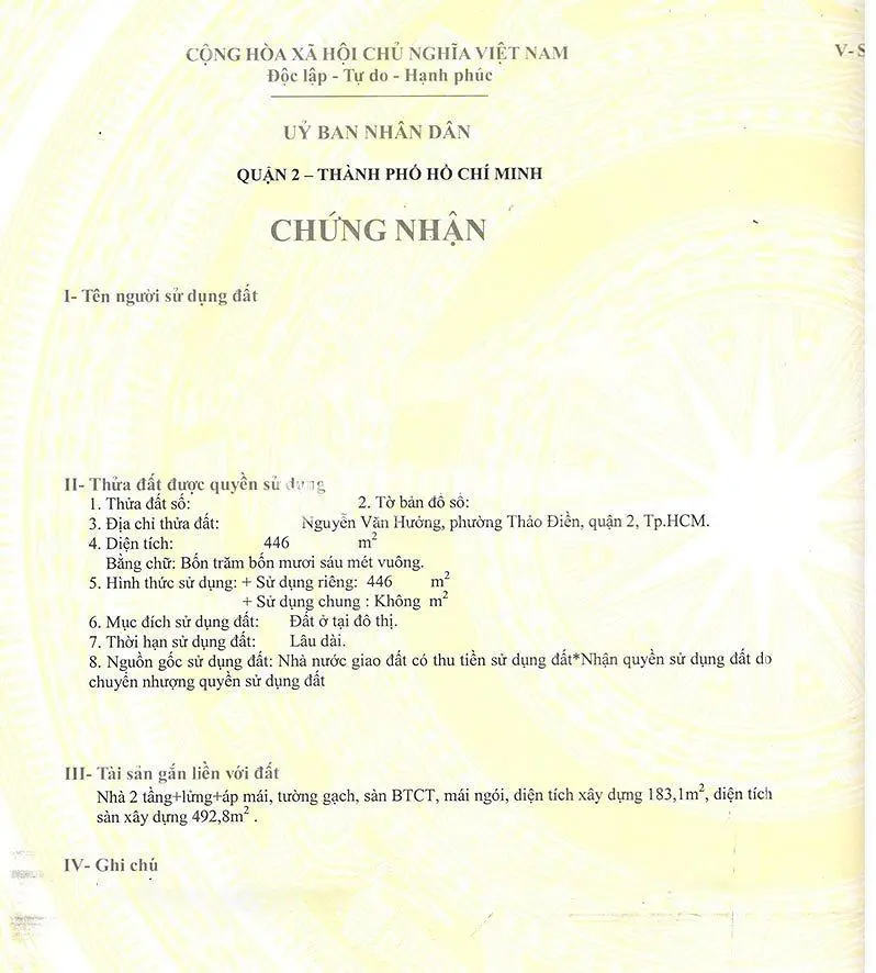 Bán Đất Đường Nguyễn Văn Hưởng, Khu Compound Thảo Điềnm 446M2, 160 Tỷ