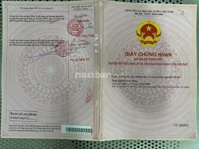 Bán Đất Mặt Tiền Mỹ Phước - Bàu Bàng