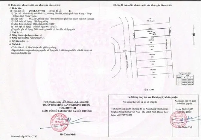 🔥 Đầu Tư Sinh Lời – Sở Hữu Đất Vàng Trung Tâm Tp Phan Rang