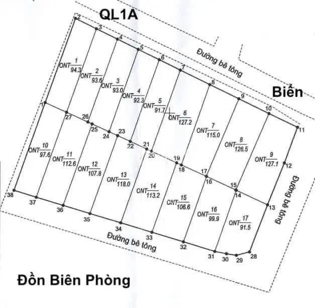 Bán Đất Nền Dự Án Huyện Vạn Ninh - Khánh Hòa Giá 830.00 Triệu