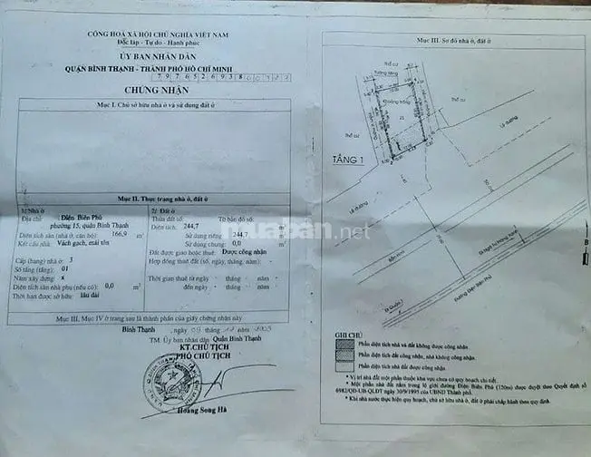 Bán Nhà Mặt Tiền Điện Biên Phủ, Bình Thạnh, 12X22M, Giá Chỉ 92 Tỷ