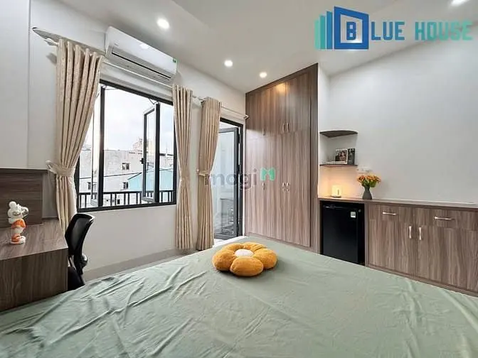 Cho Thuê Căn Hộ Studio Ban Công - Full Nội Thất Chỉ Tính Điện