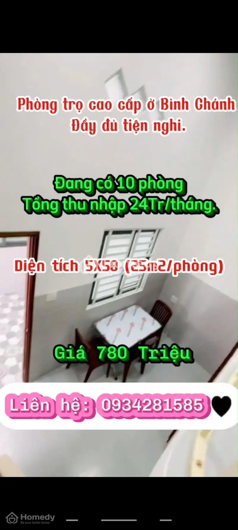 🌈 🌈 Thanh Lý Gấp Dãy Trọ Cao Cấp 10 Phòng, Thu Nhập 24Tr/ Tháng. Sau Lưng Chợ Bình Chánh