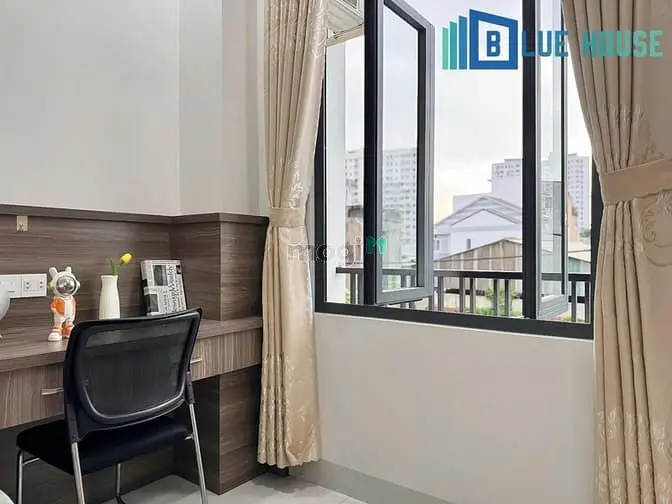 Cho Thuê Căn Hộ Studio Ban Công - Full Nội Thất Chỉ Tính Điện