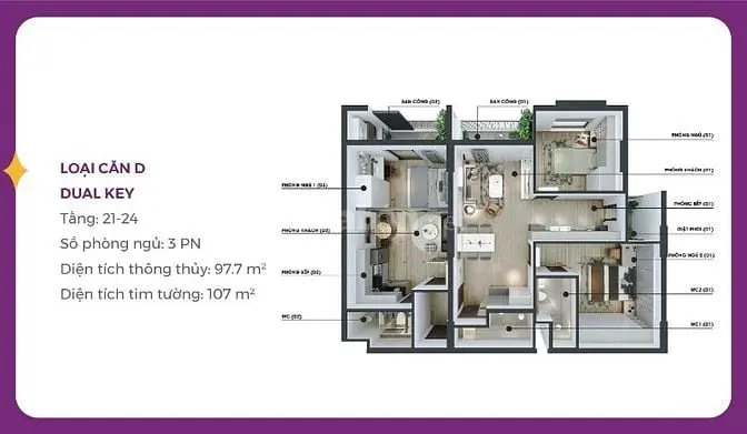 Bán Căn Hộ Mia – View Biển Trực Diện – Giá Chỉ 2,5 Tỷ Đầy Đủ Nội Thất