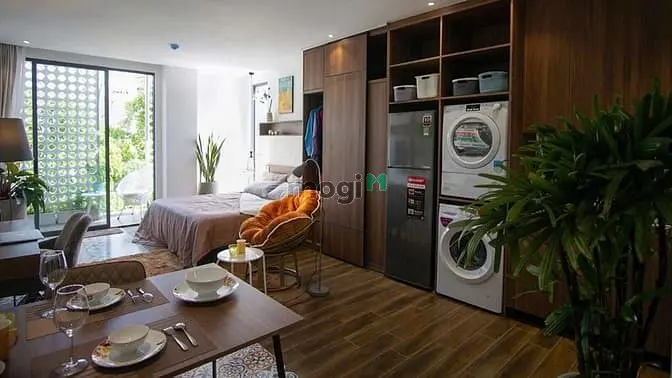 🌿 Căn Hộ Studio - Nội Thất Tone Gỗ Cao Cấp - Giá Tốt