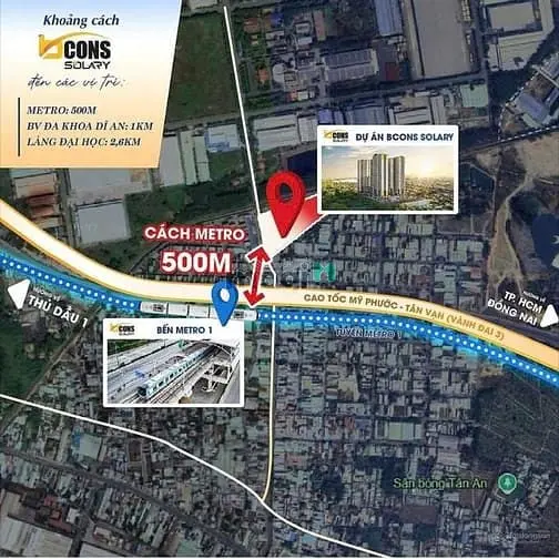 Tặng 2 Chỉ Vàng Khi Mua Căn Hộ Bcons Solary Giá Từ Cdt