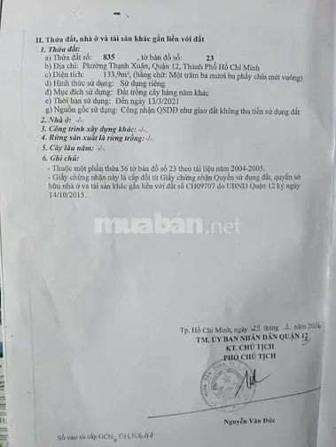 Bán Nhà // Hà Huy Giáp, P. Thạnh Xuân, Gần Cao Đẳng Điện Lực