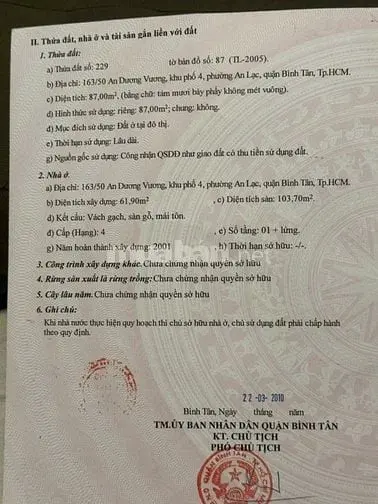 Bán Nhà Hẻm Xe Hơi 6M Đường An Dương Vương, Phường An Lạc, Bình Tân