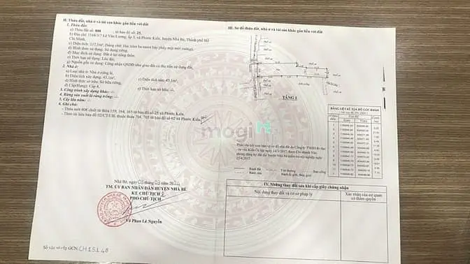 Cần Bán Nhà Và Đất Đường Lê Văn Lương, Xã Nhà Bè, 237M2