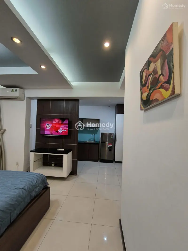 Studio Fnt Cao Cấp Balcony View Đẹp Kế Bên Sky Garden