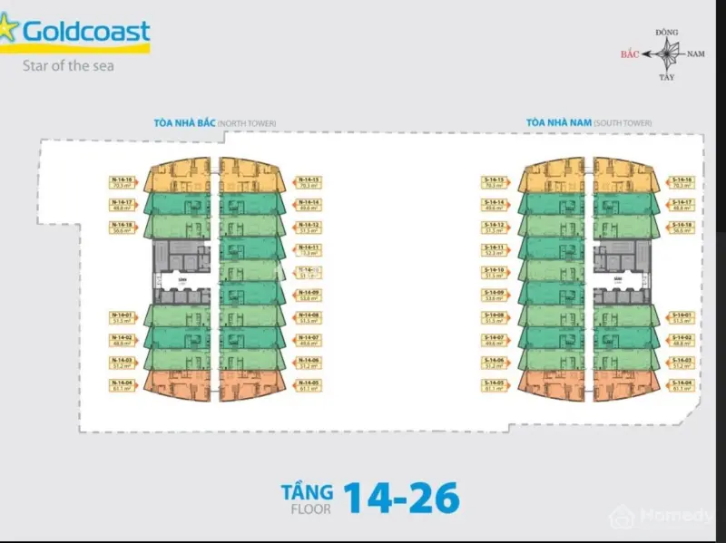 Chủ Nhà Gửi Bán Nhanh Căn Studio Gold Coast, Đầy Đủ Nội Thất