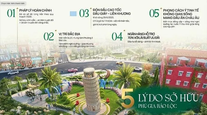Kđt Phú Gia Bảo Lộc – Chốn An Cư Nghỉ Dưỡng Chuẩn Âu