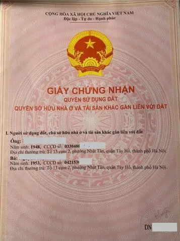 Bán Nhà Thổ Cư Mặt Đường Lạc Long Quân, Sổ Đỏ Đủ, 2 Mặt Tiền, Sát Lotte Diện Tích 482.5M2