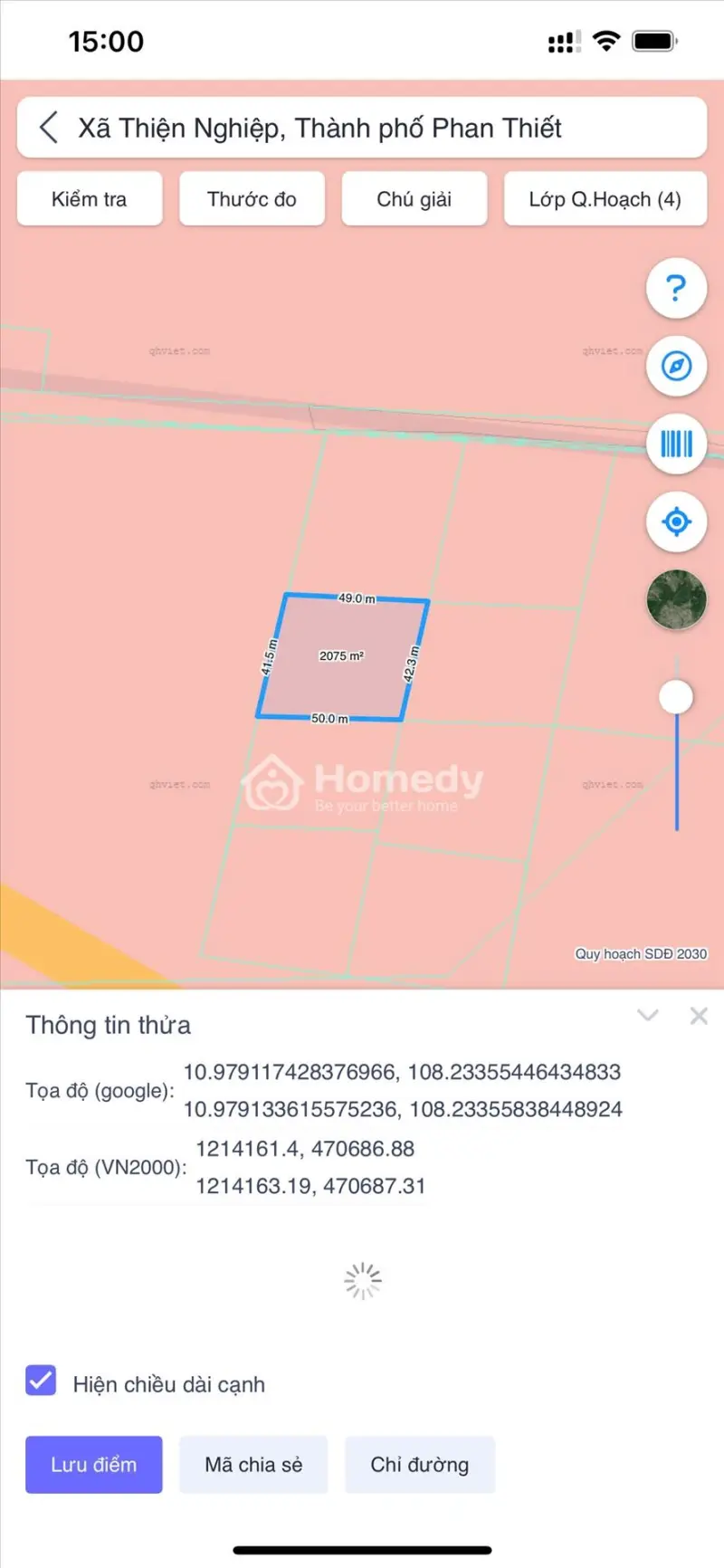 Bán 42M X 46M (1900M2) Đất Thiện Nghiệp, Phan Thiết Gần Sân Bay Chỉ 1.5Tr/M2