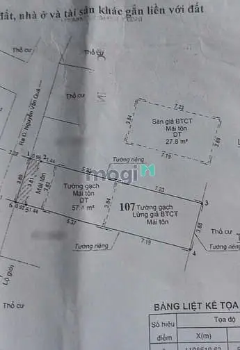 Nhà Cấp 4 Gác Lửng Đúc – Hẻm 4M Thông – Gần Kdc An Sương, Quận 12
