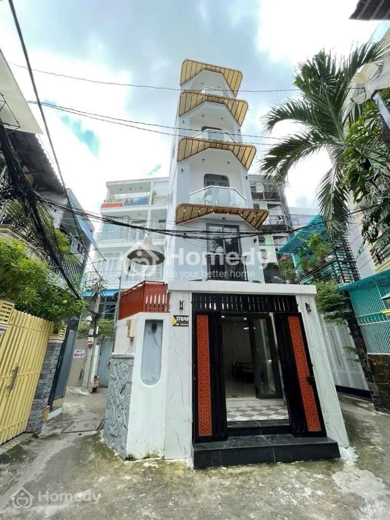 Nhà Hẻm 1Sẹc Xô Viết Nghệ Tĩnh - Giáp Quận 1 - Hẻm 4M - 5 Tầng Btct - 3 Mặt Thoáng - Nội Thất Đẹp