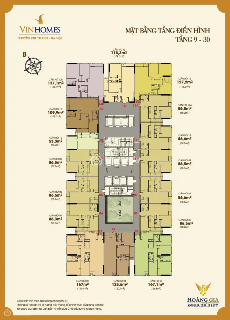 Bán Căn 3Pn -109M2 Vinhome Nguyễn Chí Thanh Trung Tâm Q.đống Đa ( Nội Thất Cơ Bản Cdt)