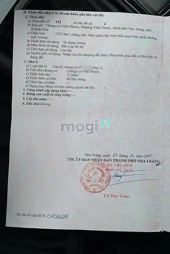 Ch265 Bán Căn Hộ Tầng 2 Chung Cư Vĩnh Phước Gần Bãi Tắm Hòn Chồng