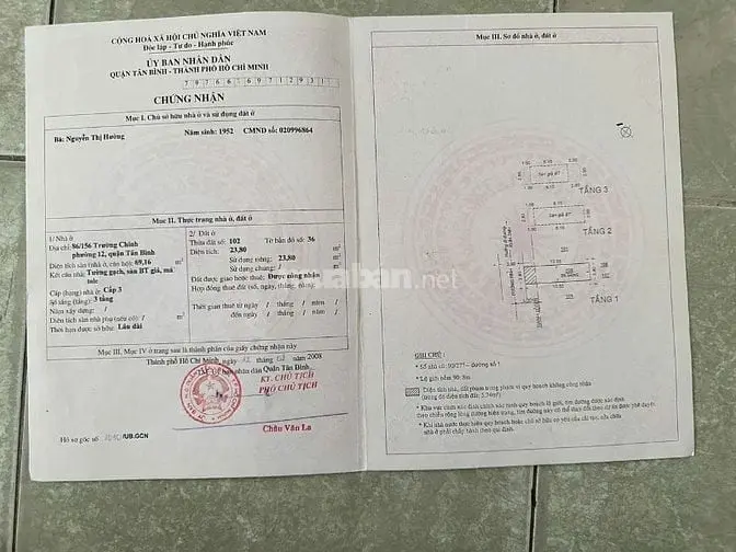 Nhà Xuân Dịu Khu Triển Lãm Tân Bình Tân Bình 5.7 Tỷ