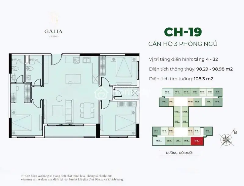 Mở Booking Galia Hanoi - Quỹ Căn Ngoại Giao Đẹp Nhất Dự Án Vị Trí Vàng, Ck Đến 19%