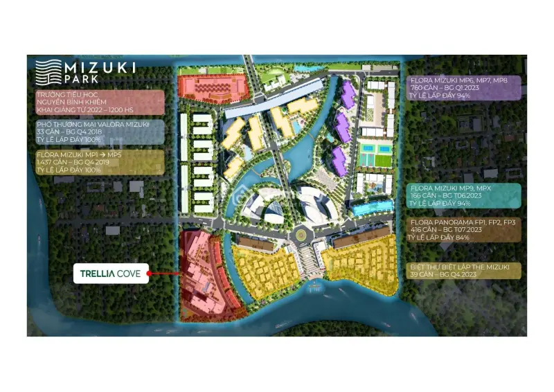 Mở Booking Căn Hộ Trellia Cove - Phân Khu Compound Cuối Cùng Tại Mizuki Park 26Ha. Chiết Khấu 11%