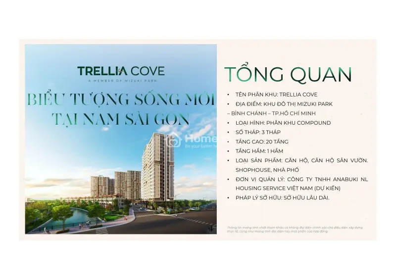 Mở Booking Căn Hộ Trellia Cove - Phân Khu Compound Cuối Cùng Tại Mizuki Park 26Ha. Chiết Khấu 11%