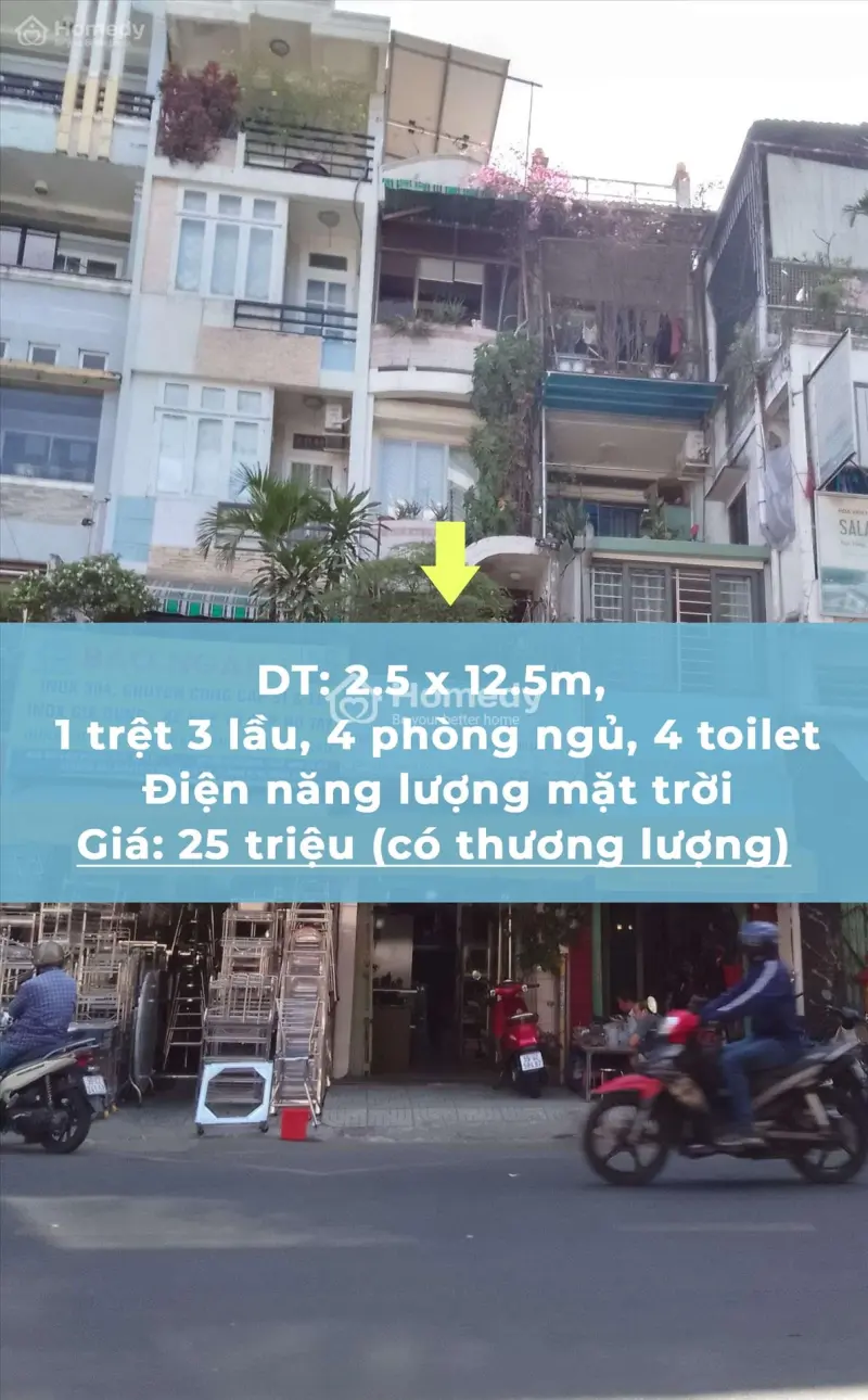 Cho Thuê Nhà Mặt Tiền Quận 10, Có Hệ Thống Điện Mặt Trời