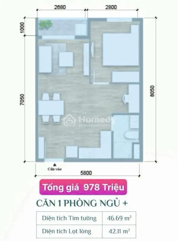 Căn Hộ K‑Home 1 Phòng Ngủ, Giá Tốt Dưới 1 Tỷ – Vị Trí Đắc Địa, Tiện Ích Đủ Đầy