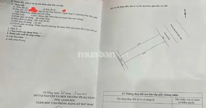 12Tỷ, 125 M2.Đất Đường Nguyễn Khắc Viện, Nhìn Ra Biển Sơn Thủy