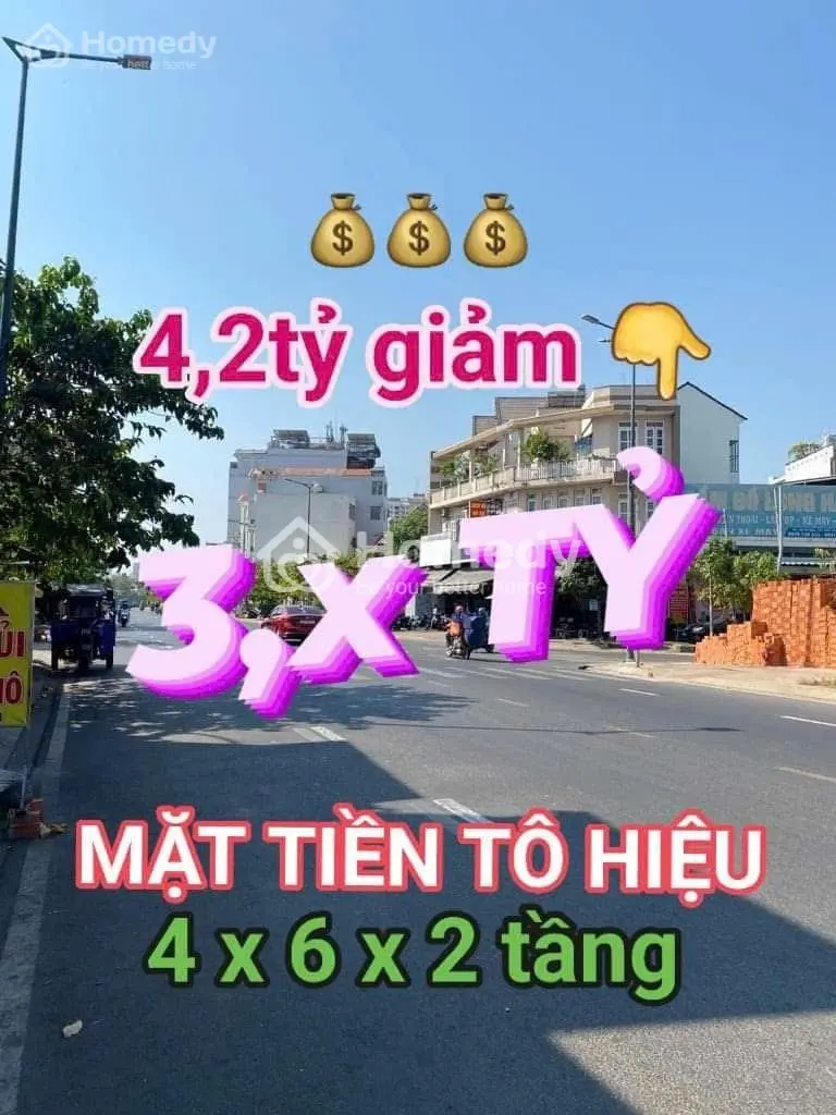 Bán Nhà Mặt Tiền Đường Tô Hiệu, Quận Tân Phú, Chủ Giảm 300Tr, Nhà 4X6X2 Tầng