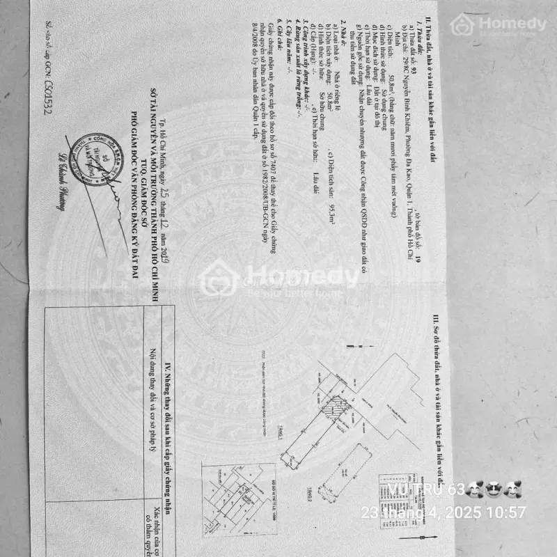 Chính Chủ Cần Bán Nhà Hẻm 29 Nguyễn Bĩnh Khiêm , Đa Kao, Quận 1