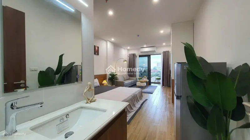 Cho Thuê Căn Hộ Ở Đào Tấn, 1 Ngủ ( Máy Giặt Sấy Riêng Trong Phòng), Ban Công Rộng Thoáng