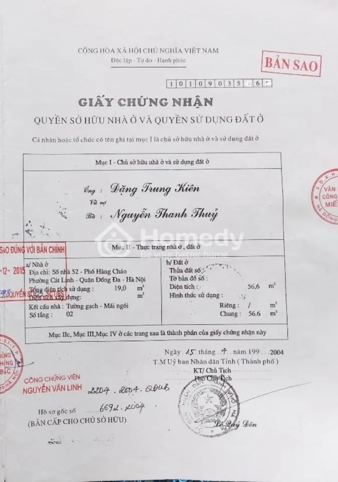 Chính Chủ Bán Nhà Mặt Phố Hàng Cháo, Phường Cát Linh, Quận Đống Đa, Hà Nội