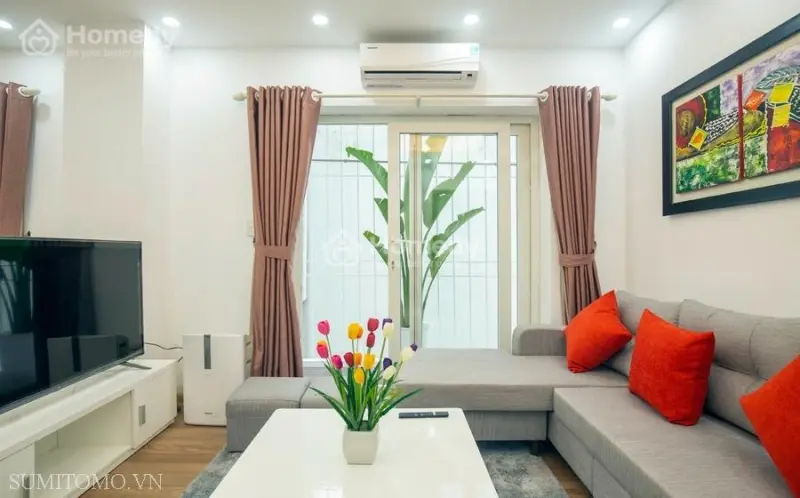 Cho Thuê Căn Hộ Dịch Vụ 2 Ngủ 90M2 Có Ban Công Tầng Cao Tại 20/12 Đào Tấn, Quận Ba Đình - Hà Nội