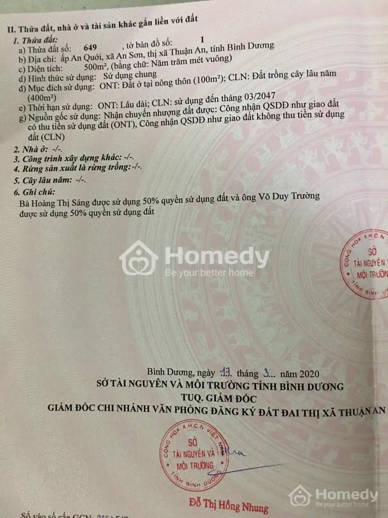 Cần Bán Lô An Sơn 32 Thuận An, Bình Dương Diện Tích 15,4X32M Thổ Cư 100M² Lh 0974218***