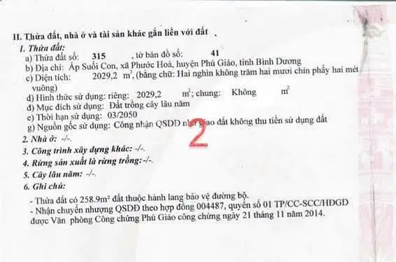Cần Bán 4 Lô Đất Đã Có Thổ Cư Phú Giáo, Bình Dương (Cũ)