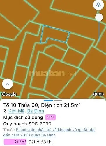Chính Chủ Bán Nhà 2 Tầng, Ngõ 2 Vạn Phúc – Ngọc Hà, Ba Đình, 25M2
