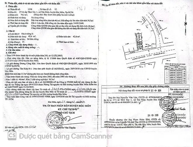 Nhà Bán Mặt Tiền Chính Dương Công Khi