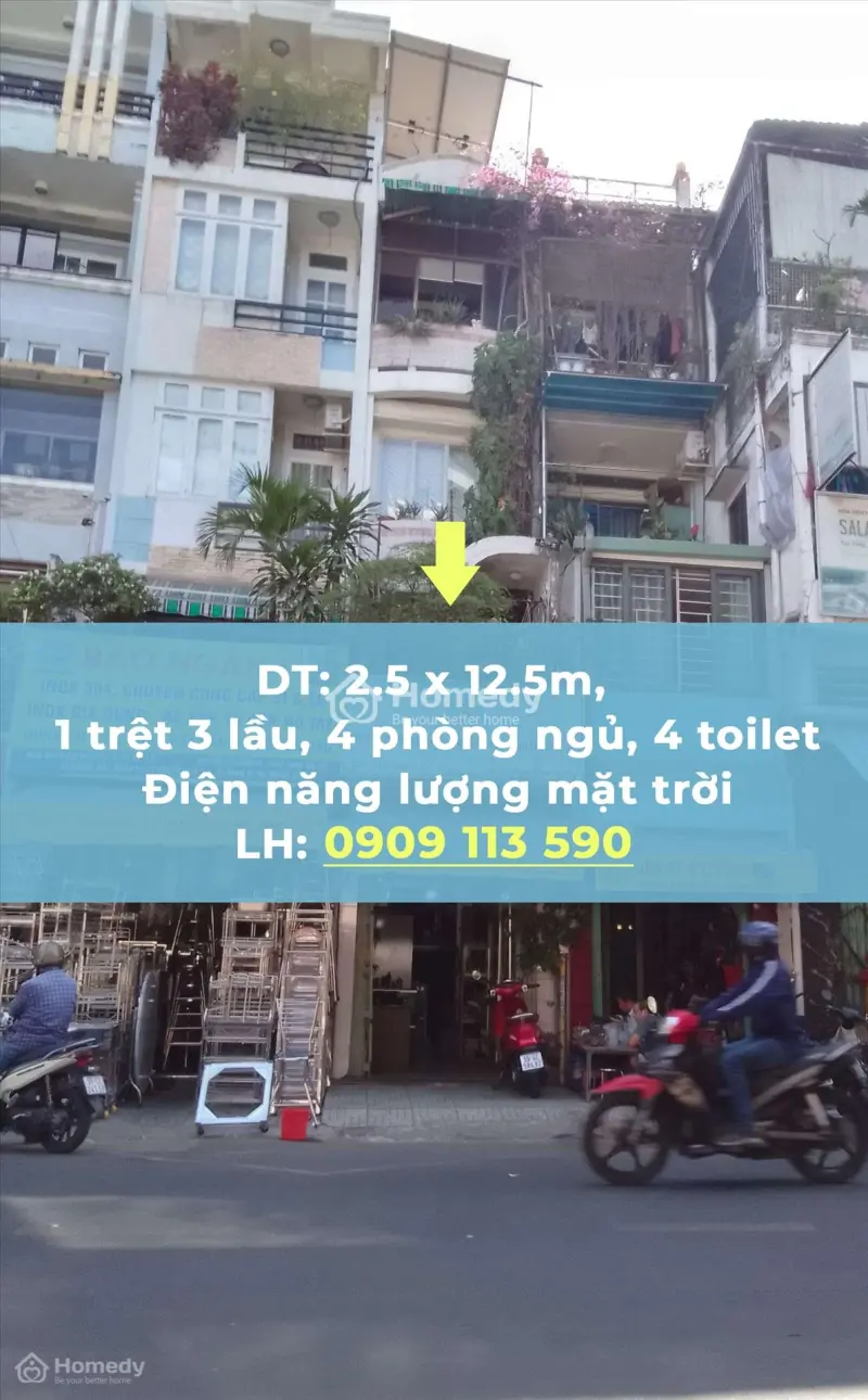 Cho Thuê Nhà Mặt Tiền Quận 10, Có Hệ Thống Điện Mặt Trời