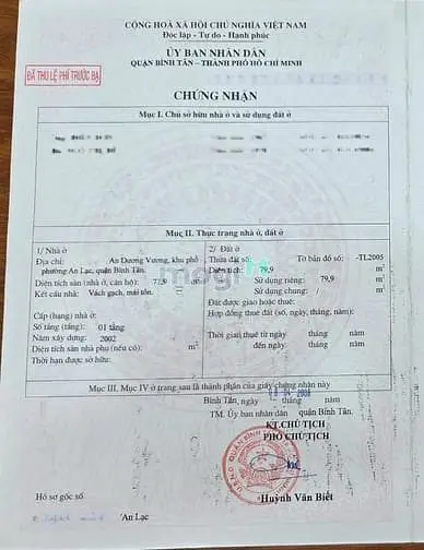 Bán Nhà Hxh An Dương Vương, 8X10M, Chỉ 6.6 Tỷ