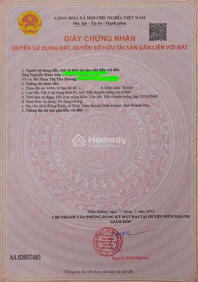 Đất Đẹp Diên Toàn Gần Ngay Võ Nguyên Giáp