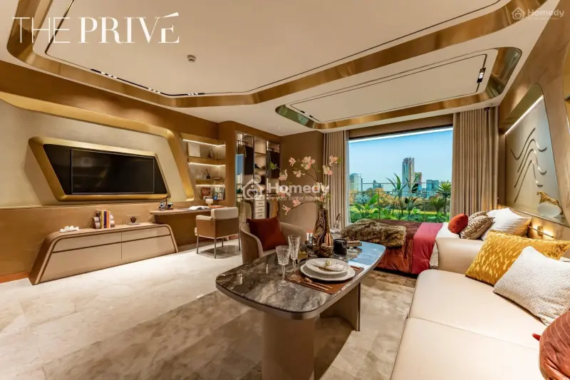 Căn Hộ Cao Cấp The Prive, View Đẳng Cấp 3 Mặt Giáp Sông, Đầu Tư F1 8.6% Chỉ 500Tr, Htls 24 Tháng