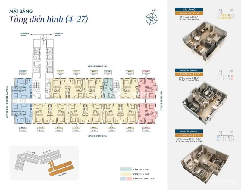 Siêu Phẩm Căn Hộ 2Pn Fresia Riverside Biên Hoà, Giá Chỉ Từ 1,8 Tỷ/Căn