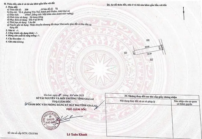 Bán Đất Nguyễn Nhạc P. Yên Thế, Tp Pleiku, Gia Lai