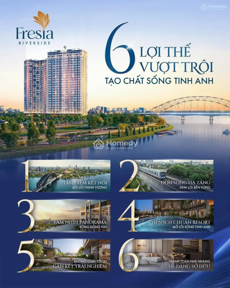 Fresia Riverside - Căn Hộ 30 Tầng Đẳng Cấp Ven Sông Đồng Nai. Nơi An Cư Lý Tưởng, Đầu Tư Tiềm Năng!