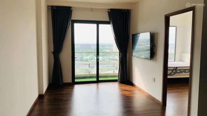 Cho Thuê Căn Akari Full Nội Thất 75M2 Tầng 9 Có Rèm, Ở Được Liền. 2Pn, 2Wc, Sân Phơi, Ban Công