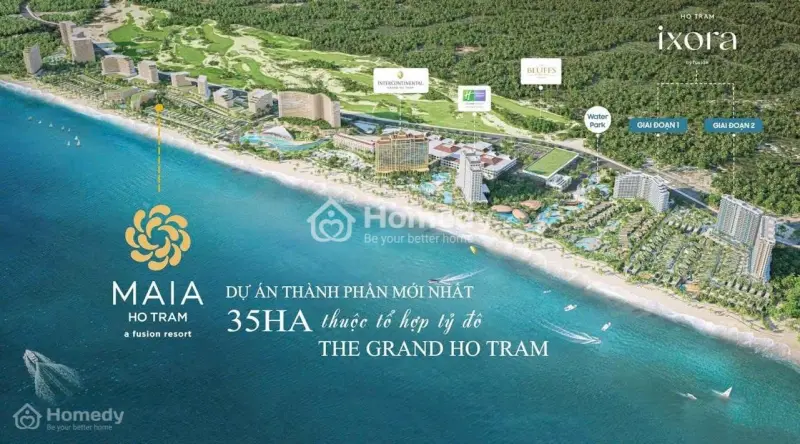 Căn Hộ Maia Resort 2,3 Tỷ/Căn, Thanh Toán Dãn 4 Năm Trong Tổ Hợp Tỷ Đô The Grand Hồ Tràm