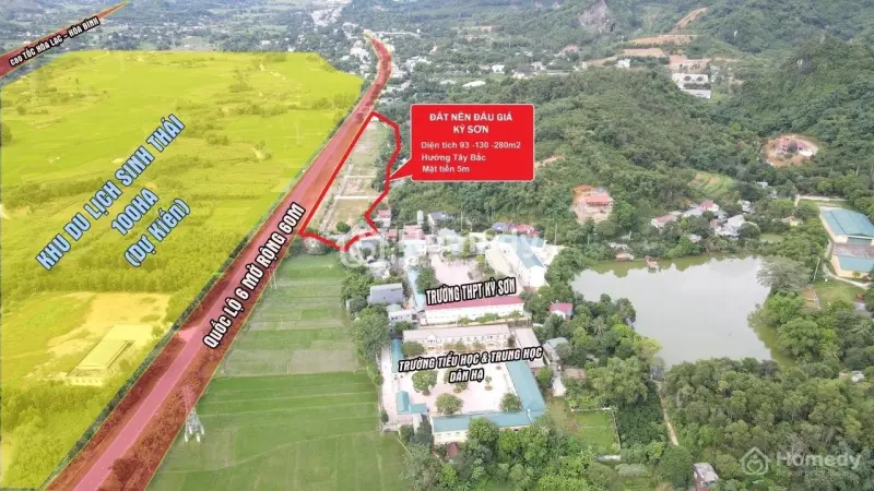 Bán Cắt Lỗ Đất Đấu Giá Tp Hòa Bình Giá Chỉ 15Tr/M2 - Sổ Hồng Lâu Dài